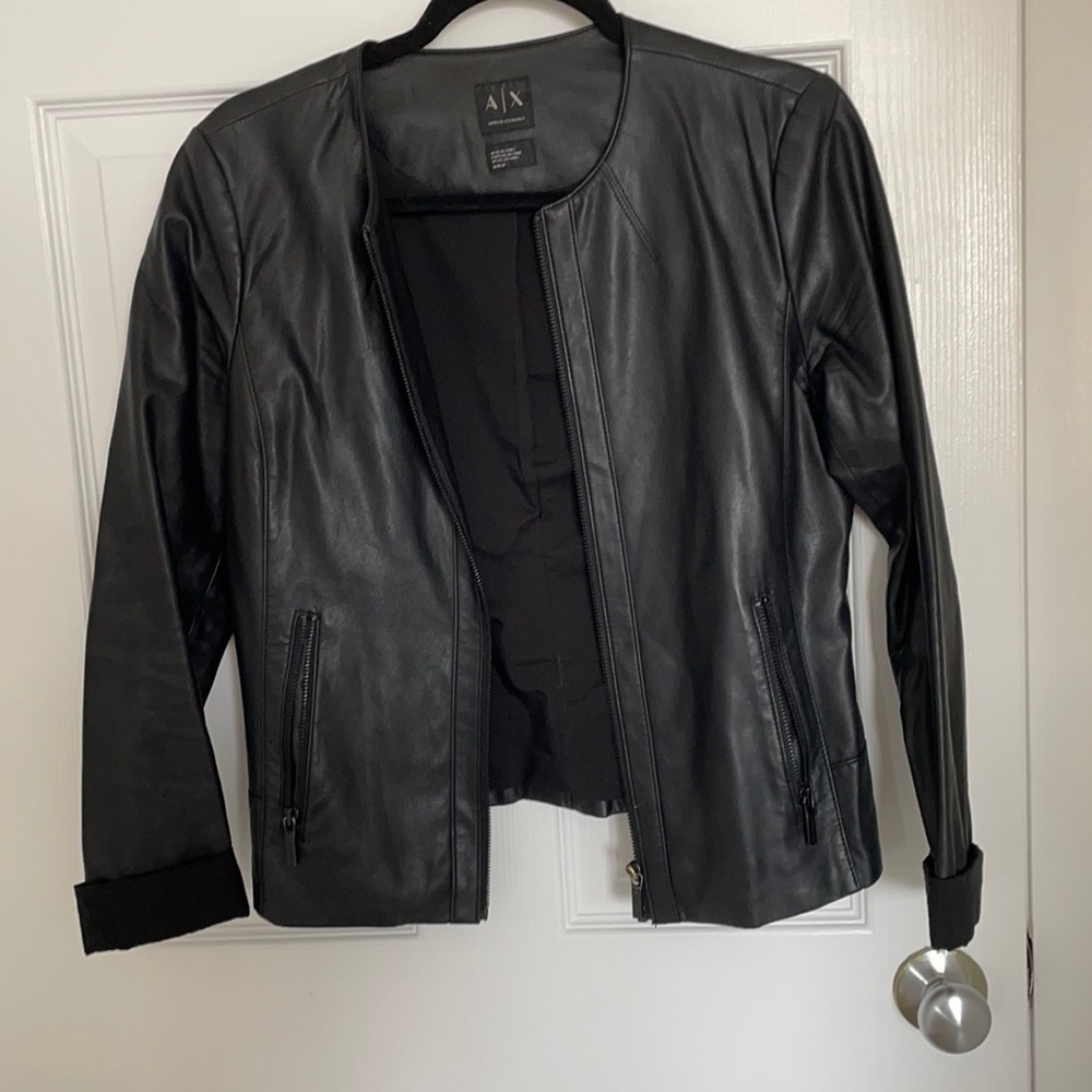 Faux leather jacket